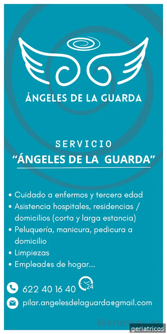 ÁNGELES DE LA GUARDA - Cuidado de mayores y enfermos, acompañamientos de hospital y emplead@s de hogar